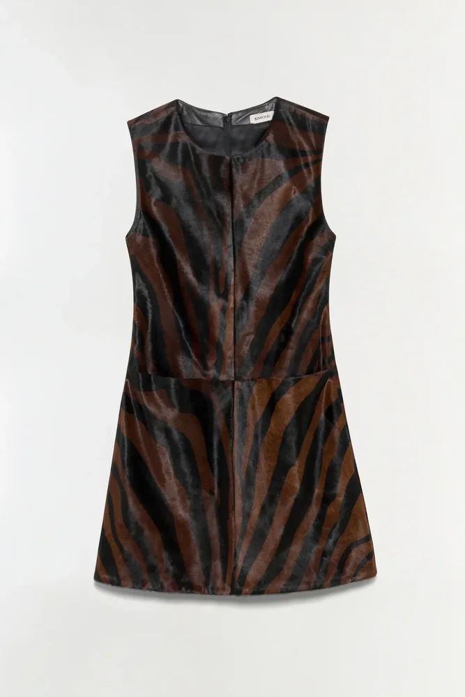 Sonoma Calf Hair Mini Dress