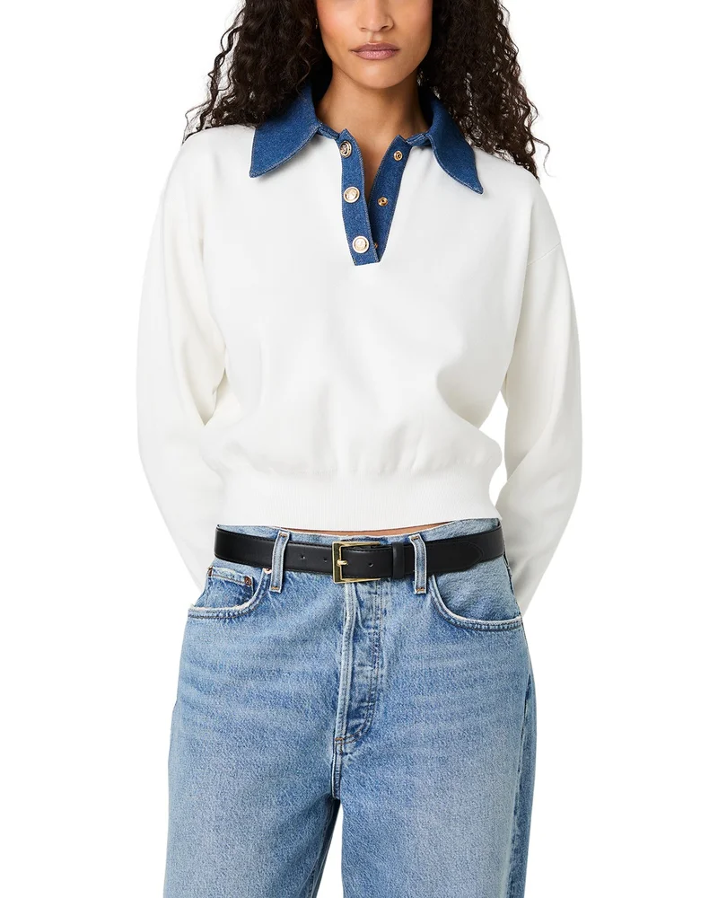 Contrast Collar Sweater