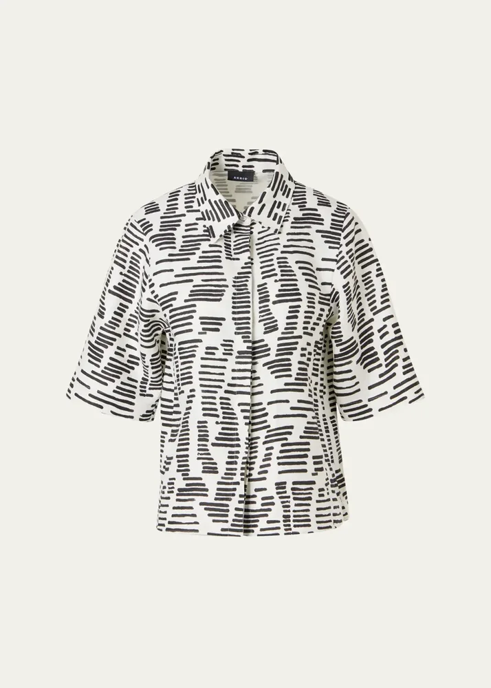 Dance Movements Linen Toile Blouse