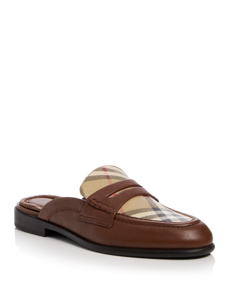 Opal Check Mule Flats