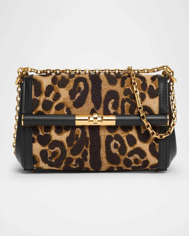 Marlene Leopard Chain Crossbody Bag