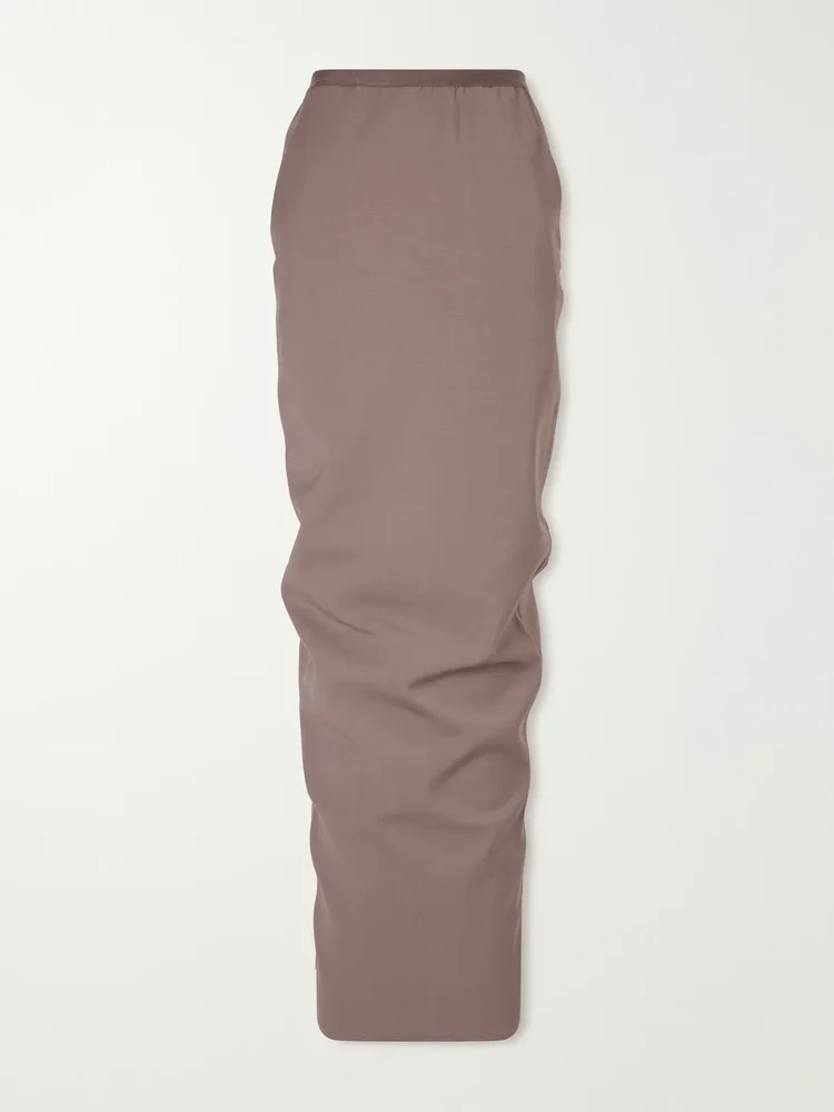 Soft Pillar wool-stretch maxi skirt