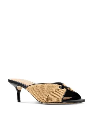 Patrice Mid Heel Mule Sandals