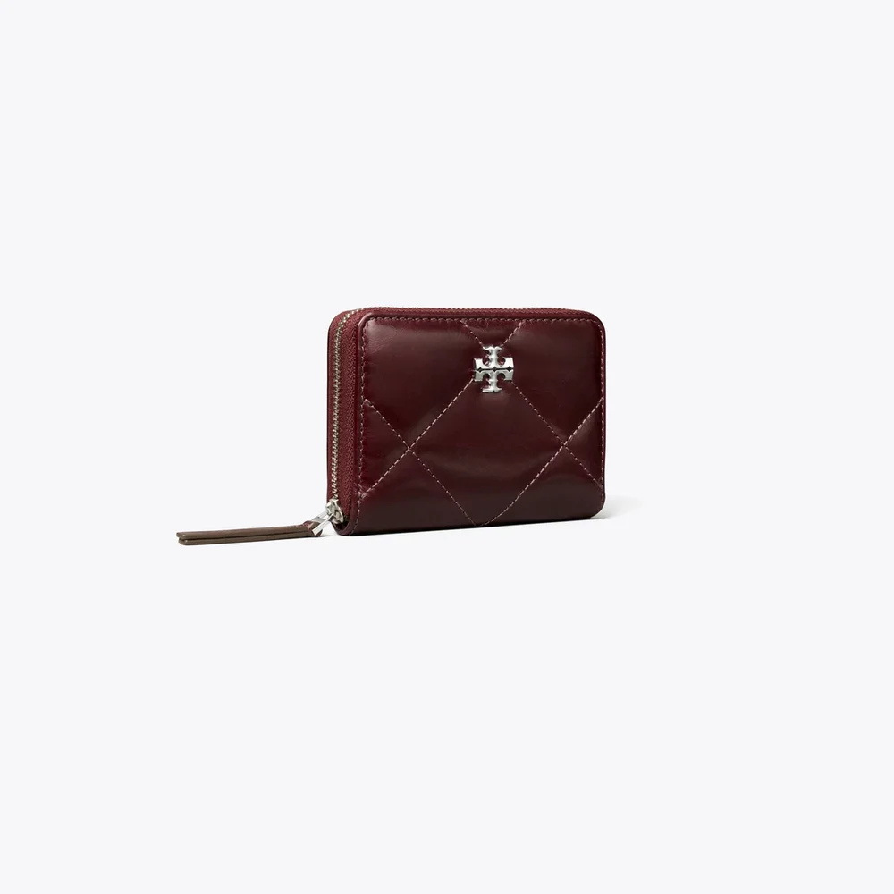 Small Kira Diamond Quilt Distressed Zip-Around Wallet