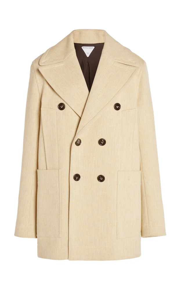 Double-Breasted Cocoon Coat