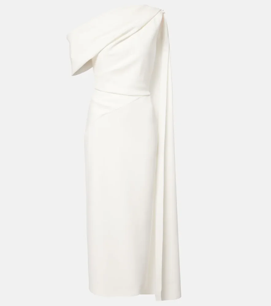 Bridal Maite 2 caped one-shoulder gown