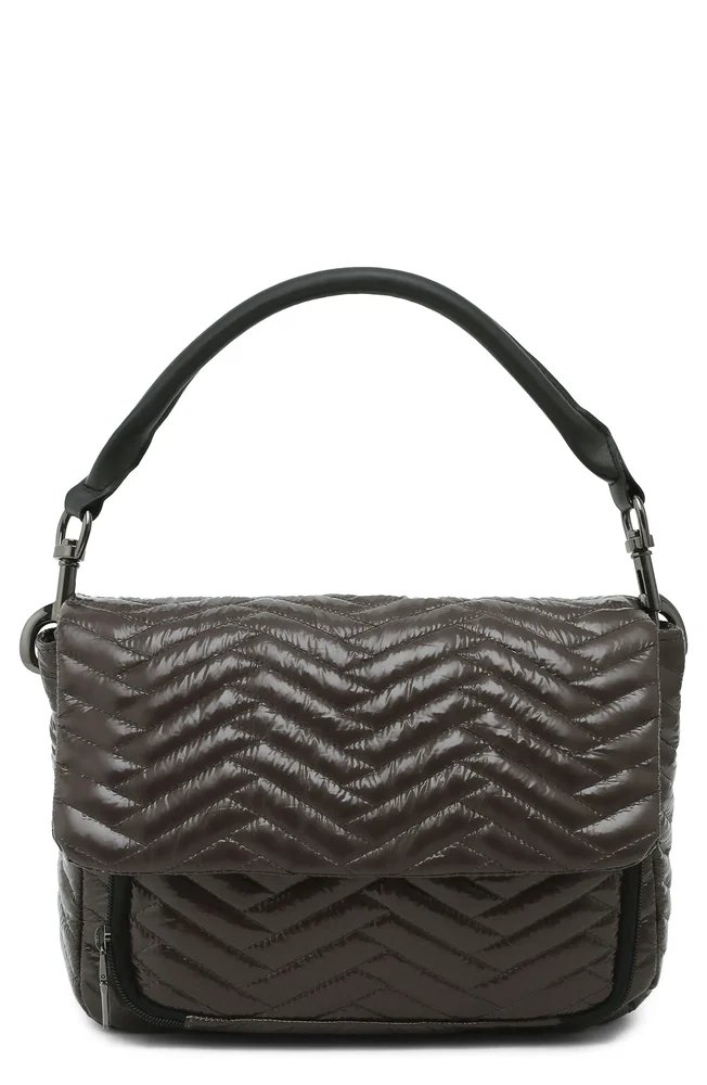 The Muse Moto Quilting Flap Shoulder Bag