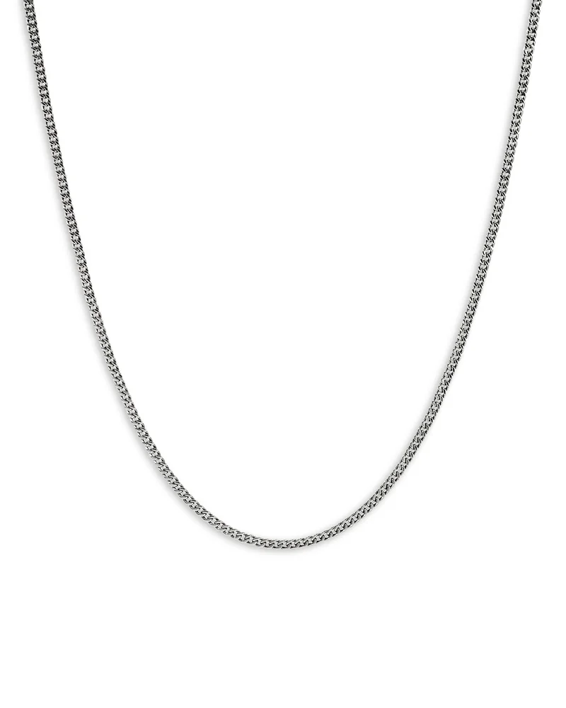 Sterling Silver Curb Chain Necklace