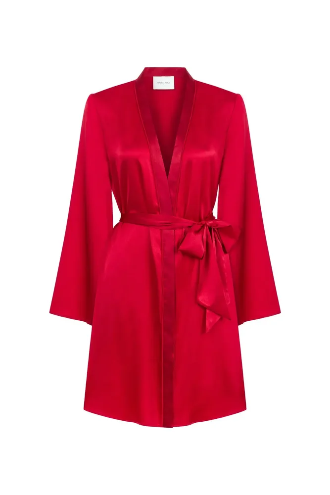Anya Silk Robe - Luxurious Silk Wrap Robe