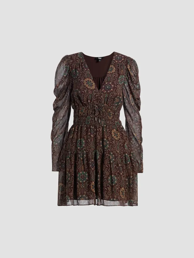 Aries Paisley Silk Minidress