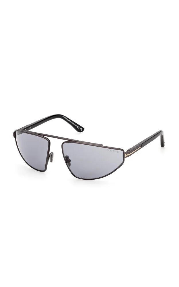 Parker Aviator-Frame Metal Sunglasses
