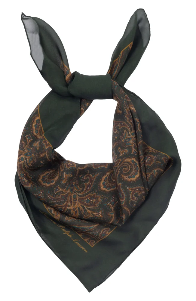 Paisley Silk Square Scarf