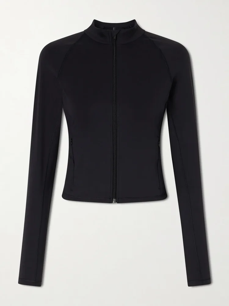 + Nike tech-jersey jacket