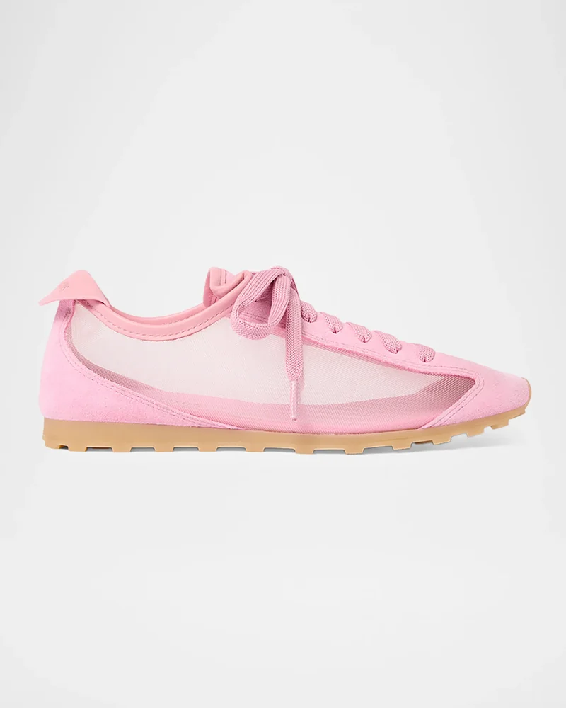 Les Tennis Suede and Mesh Low-Top Sneakers
