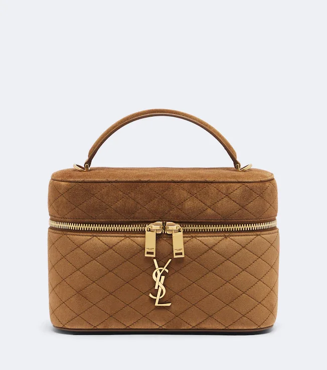 Gaby Large suede vanity bag