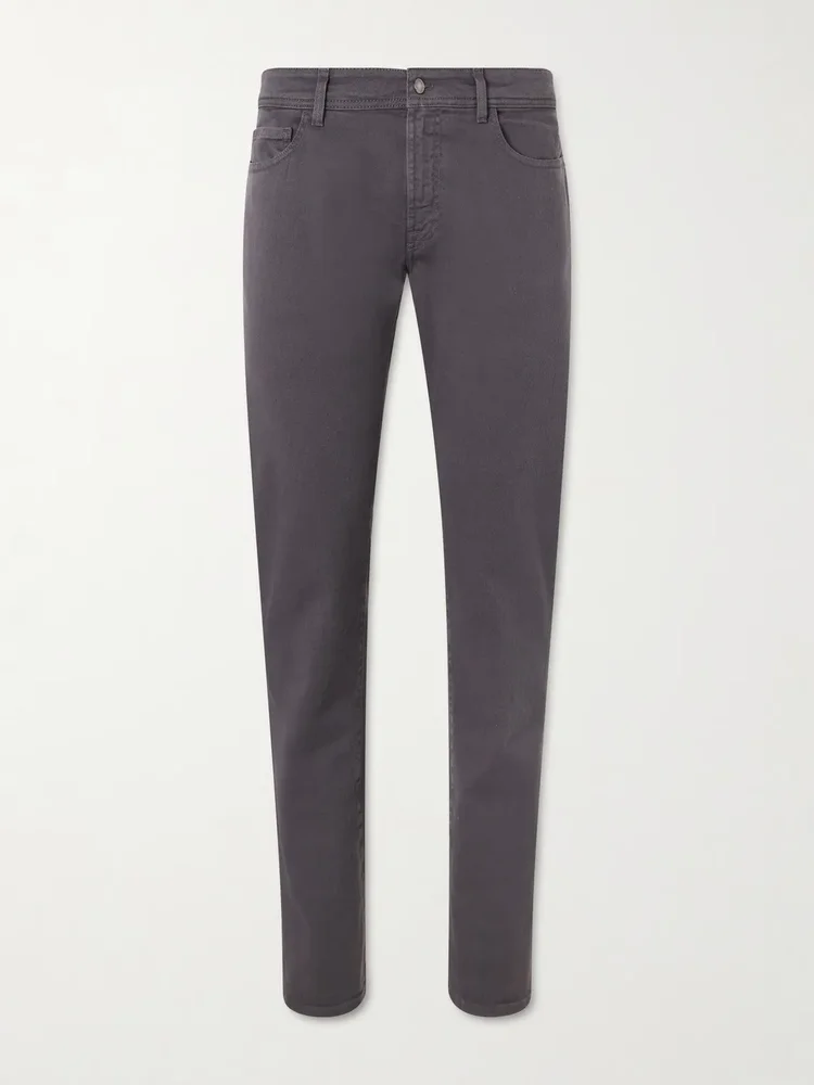 Straight-Leg Garment-Dyed Jeans