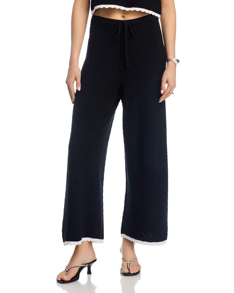 Teddy Diamond Knit Cropped Pants