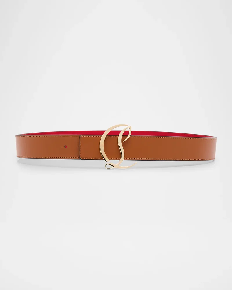 CL Logo Leather Belt