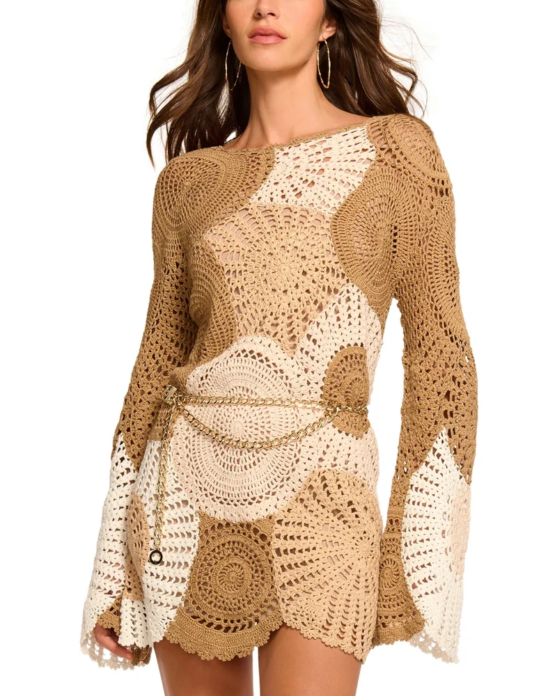 Carina Crochet Long Sleeve Dress