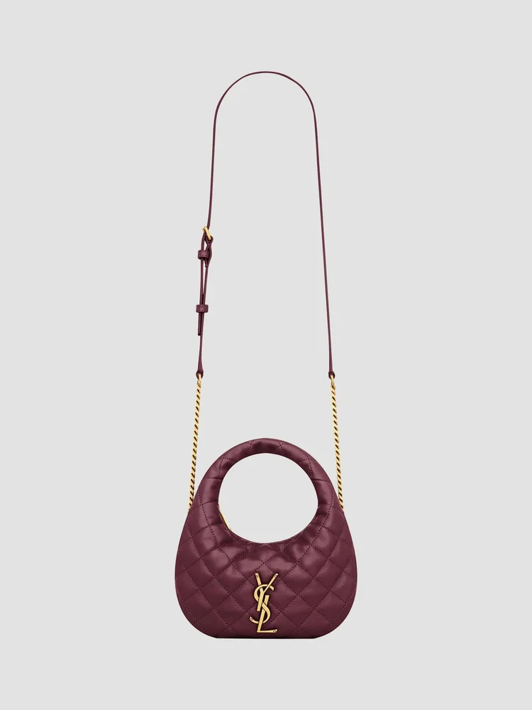 Icarino Mini Top Handle Bag in Quilted Nappa