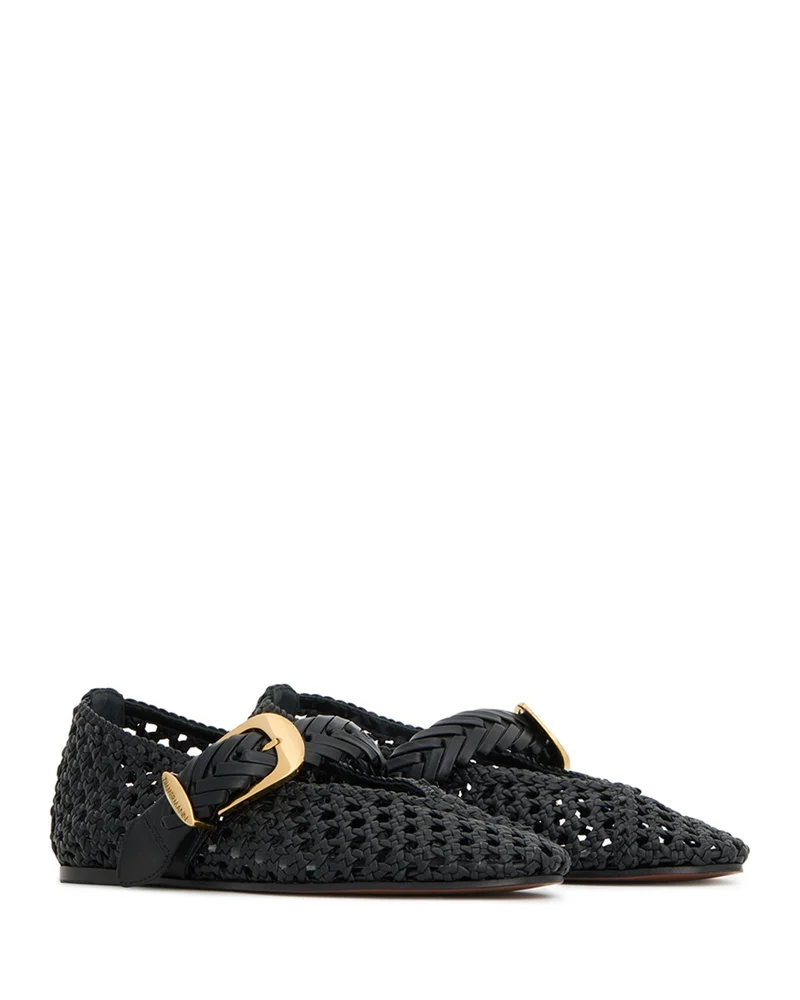 Alchemy Woven Leather Ballerina Flats