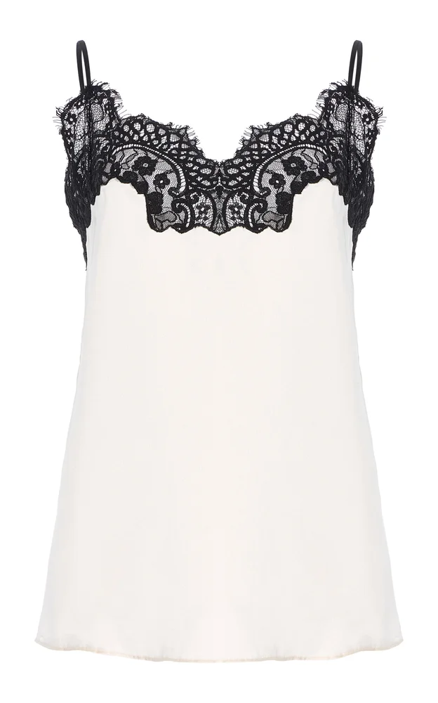 Lace Silk Satin Camisole