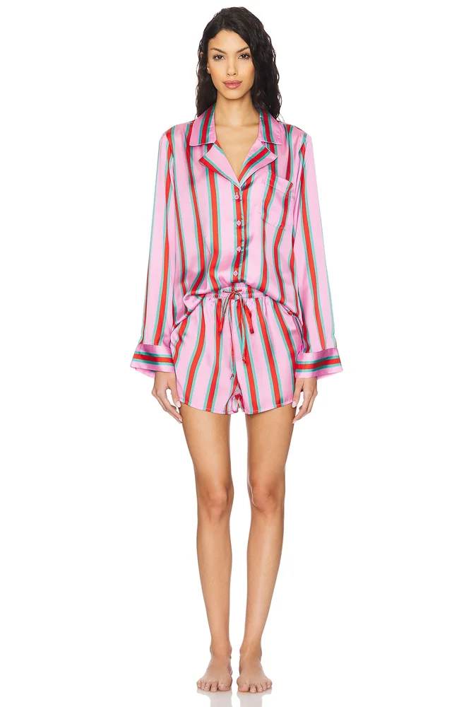 Beauty Sleep PJ Set in Porto Stripe