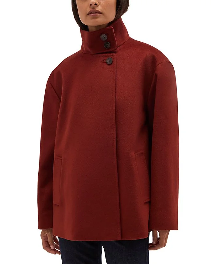 Remi Wool Funnel Neck Jacket