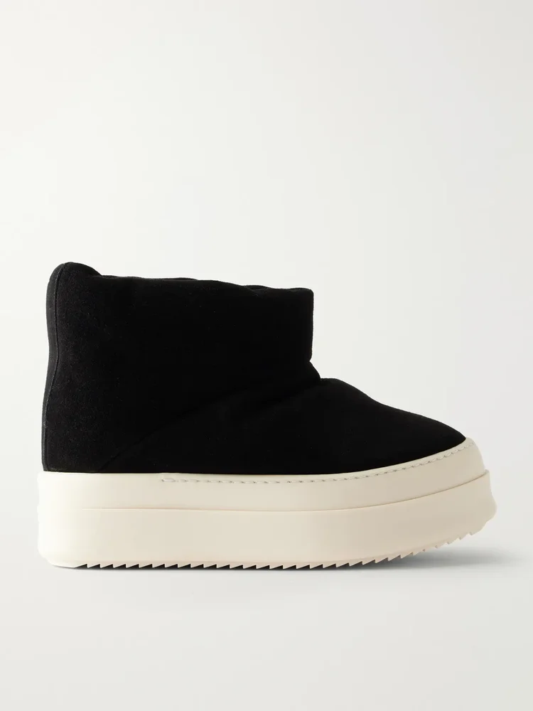 Suede platform sneakers