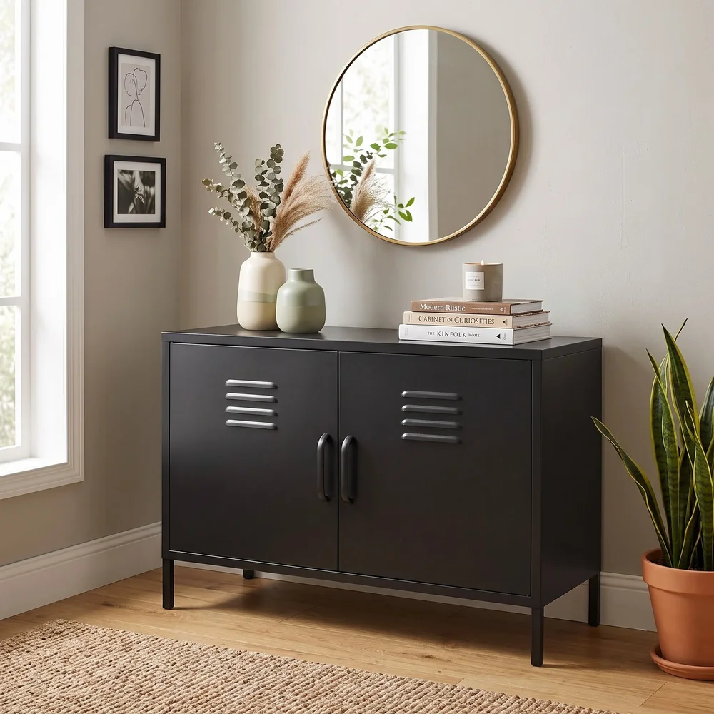 Gioia Steel 2-Door Accent Cabinet