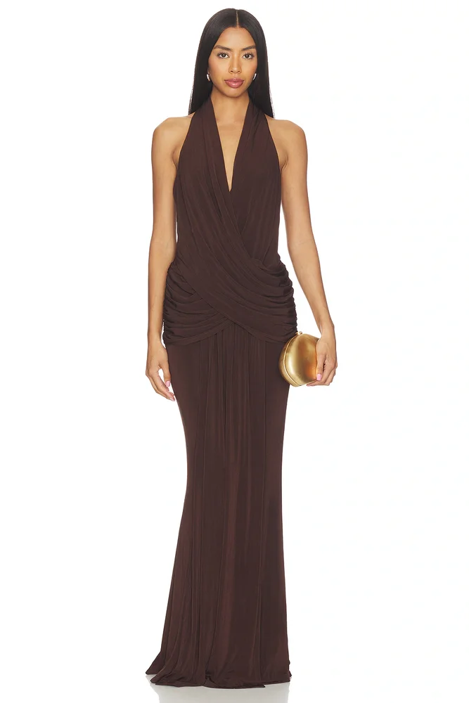 Simone Cowl Neck Gown