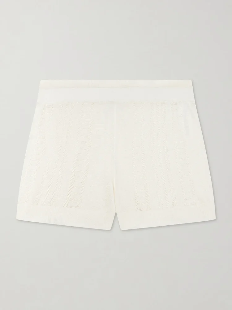 Guayabera stretch-knit shorts