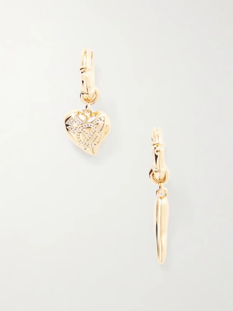 Della gold-plated earrings