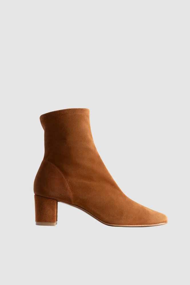 Sofia Suede Ankle Boot in Brown