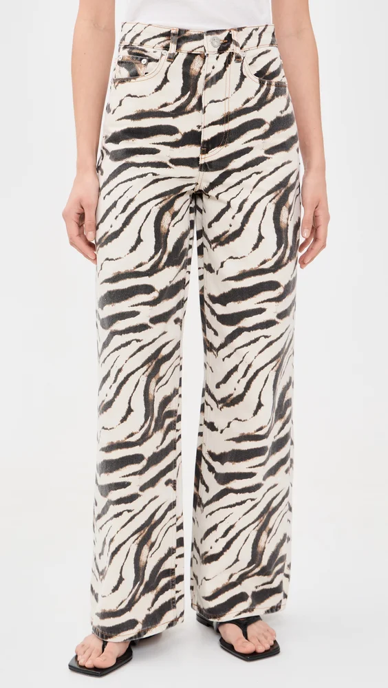 Print Denim Lari Jeans