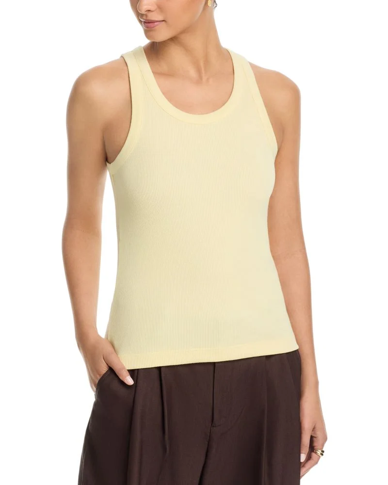 Ribbed Scoop Neck Tank