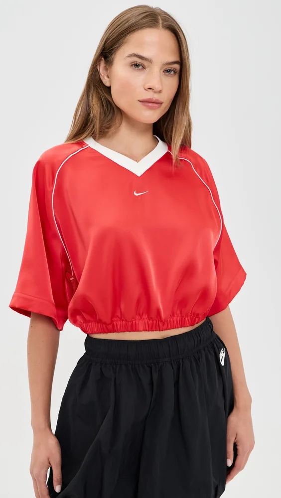 Oversized Satin Top