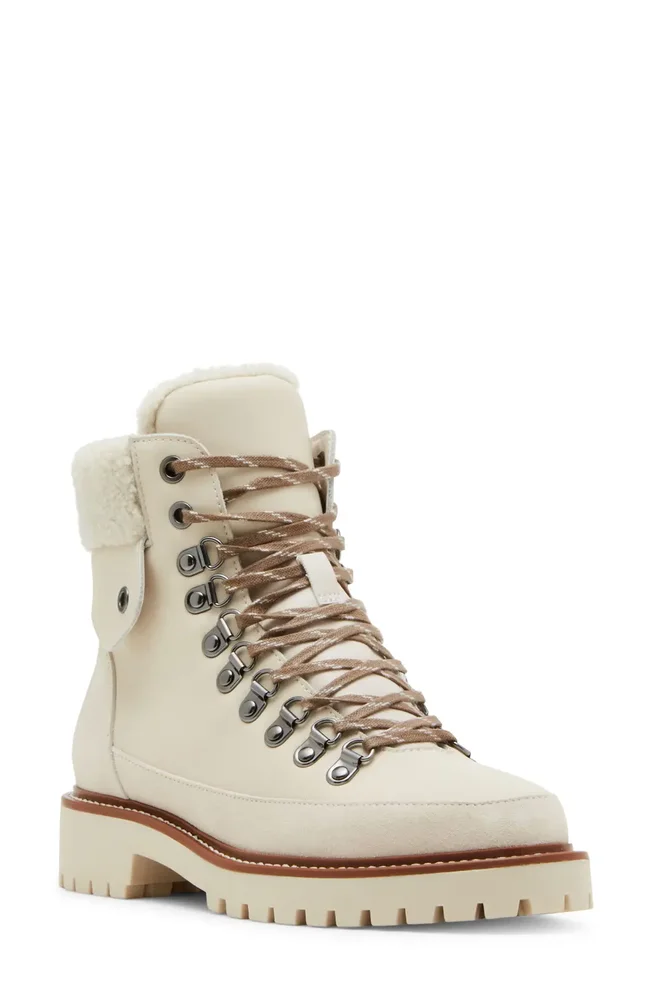 Natasia Faux Shearling Cuff Waterproof Boot
