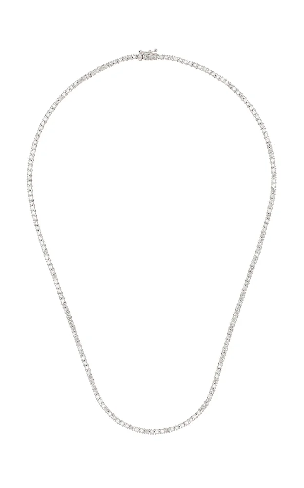 18K White Gold Diamond Necklace