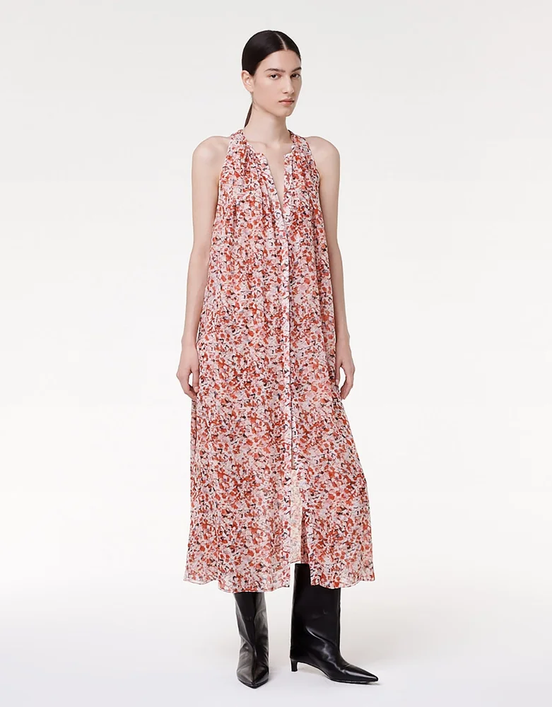 Silk Chiffon Scarf Dress