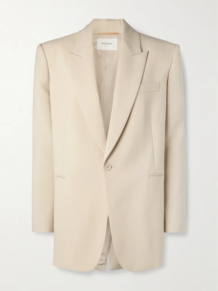 Oversized wool blazer