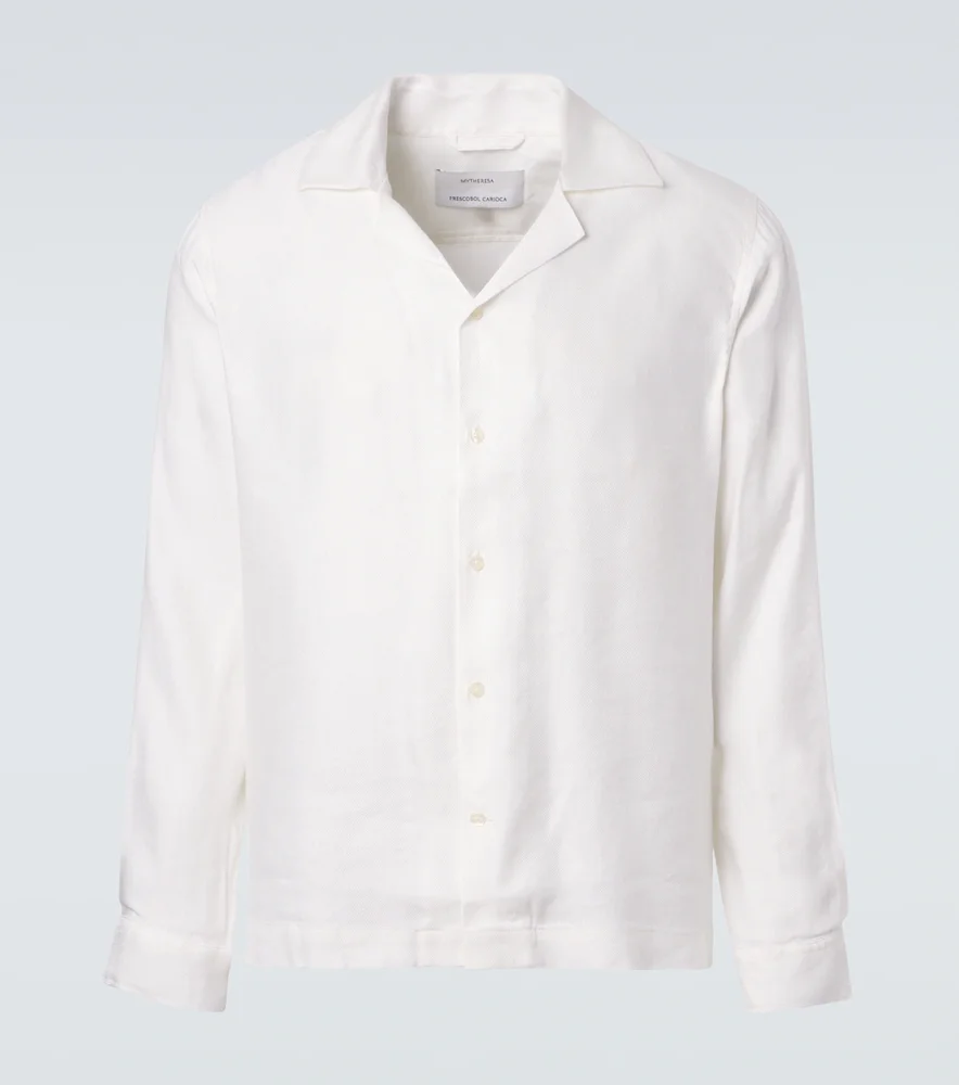 Safra linen-blend shirt