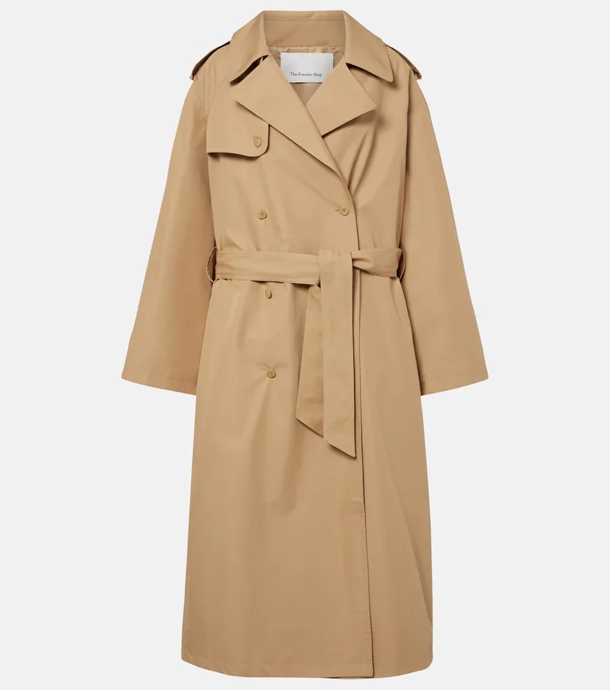 Riva oversized cotton trench coat