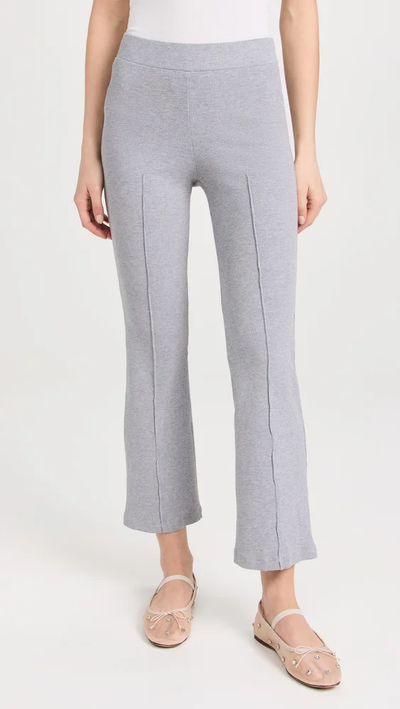 Rib Kick Flare Trousers