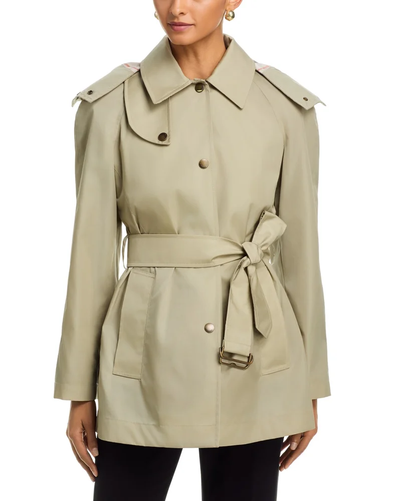 MACKAGE Gael Belted Leather Trench Coat