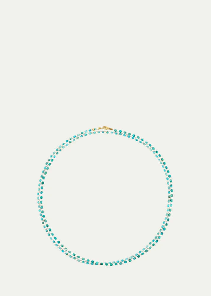 Nevada Pearl and Turquoise Double Strand Necklace