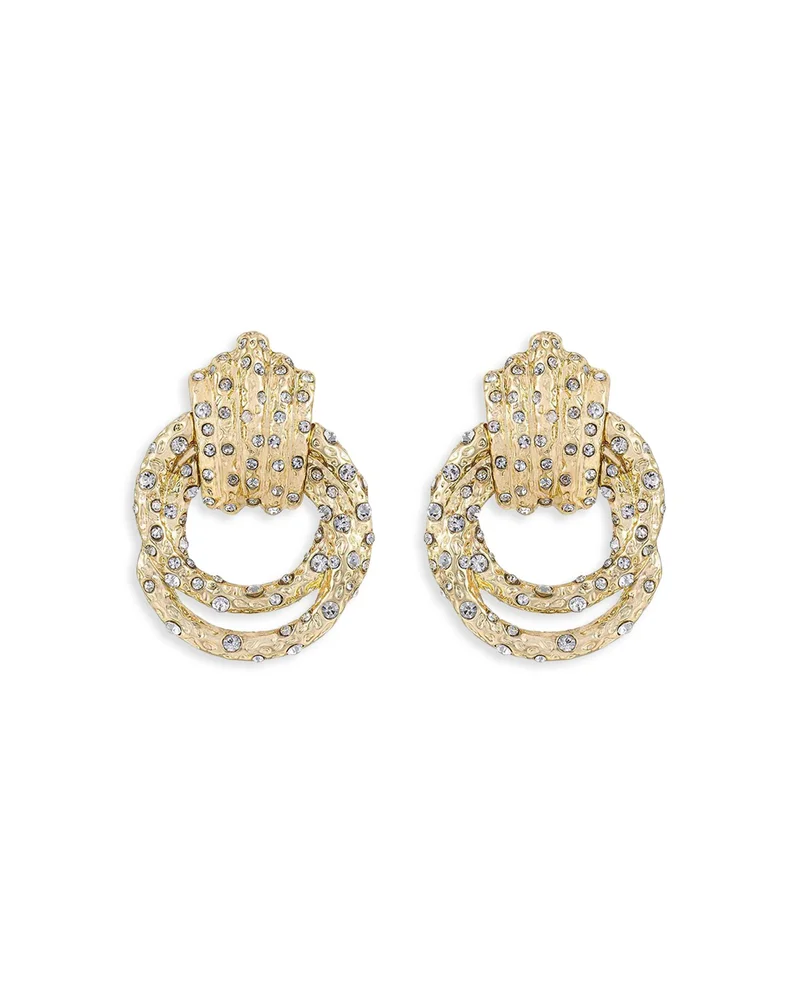Only Royalty Pavé Doorknocker Drop Earrings