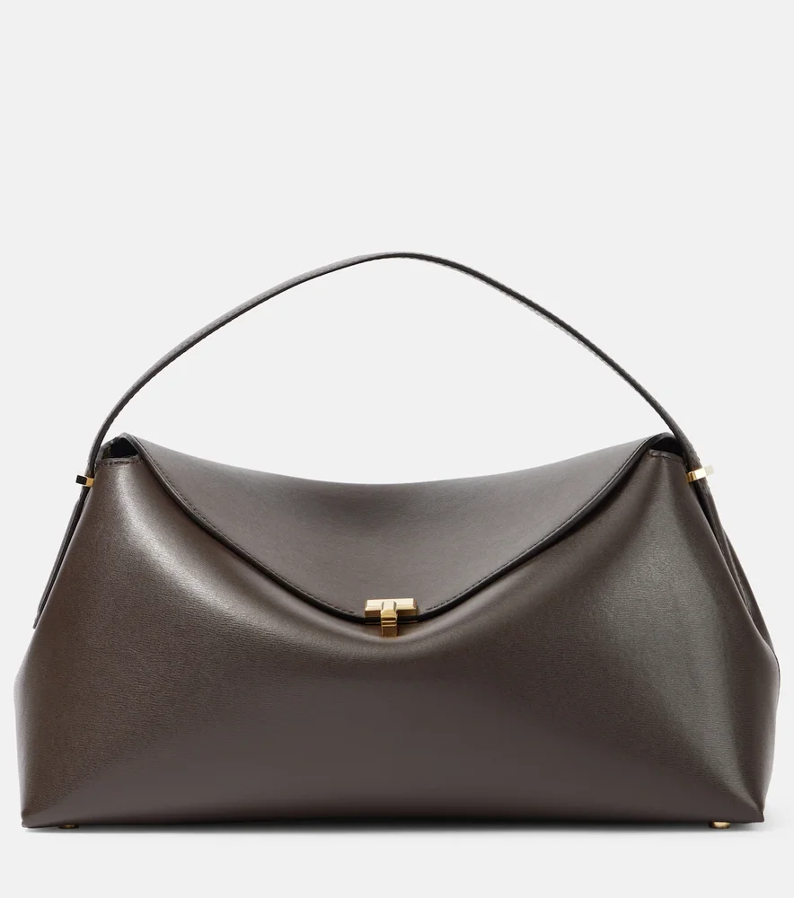 T-Lock leather top-handle bag