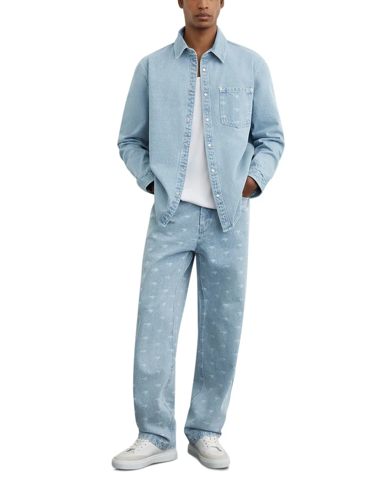 x McLaren Chronix Racing Logo Pocket Denim Shirt