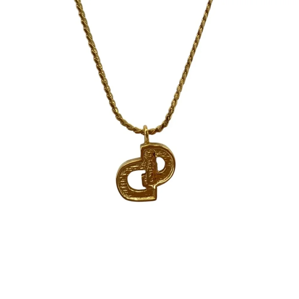 Pre-Owned Vintage Chain Pendant Necklace Gold